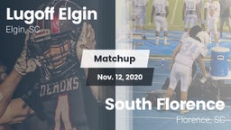 Matchup: Lugoff Elgin High vs. South Florence  2020