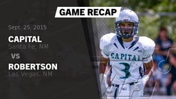 Recap: Capital  vs. Robertson  2015