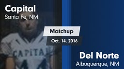 Matchup: Capital  vs. Del Norte  2016