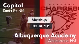 Matchup: Capital  vs. Albuquerque Academy  2016