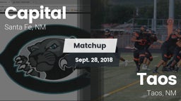 Matchup: Capital  vs. Taos  2018