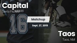 Matchup: Capital  vs. Taos  2019