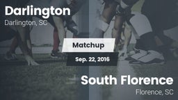 Matchup: Darlington High vs. South Florence  2016