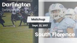 Matchup: Darlington High vs. South Florence  2017
