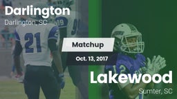 Matchup: Darlington High vs. Lakewood  2017