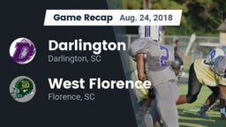 Recap: Darlington  vs. West Florence  2018