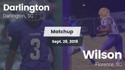 Matchup: Darlington High vs. Wilson  2018