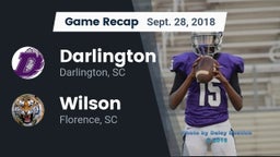 Recap: Darlington  vs. Wilson  2018