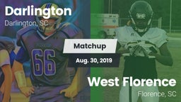 Matchup: Darlington High vs. West Florence  2019