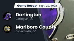 Recap: Darlington  vs. Marlboro County  2022