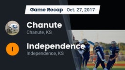 Recap: Chanute  vs. Independence  2017