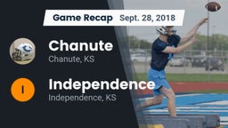 Recap: Chanute  vs. Independence  2018
