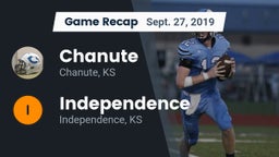 Recap: Chanute  vs. Independence  2019