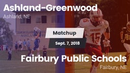 Matchup: Ashland-Greenwood vs. Fairbury Public Schools 2018
