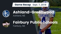 Recap: Ashland-Greenwood  vs. Fairbury Public Schools 2018