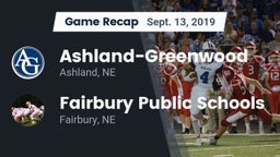 Recap: Ashland-Greenwood  vs. Fairbury Public Schools 2019
