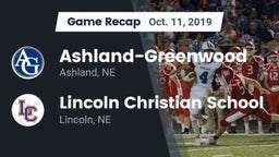 Recap: Ashland-Greenwood  vs. Lincoln Christian School 2019