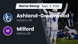 Recap: Ashland-Greenwood  vs. Milford  2020