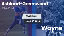 Matchup: Ashland-Greenwood vs. Wayne  2020