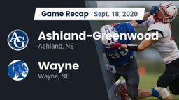 Recap: Ashland-Greenwood  vs. Wayne  2020