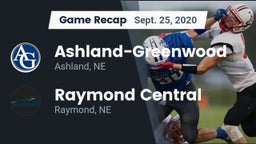Recap: Ashland-Greenwood  vs. Raymond Central  2020