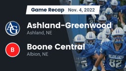 Recap: Ashland-Greenwood  vs. Boone Central  2022