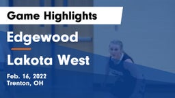 Edgewood  vs Lakota West  Game Highlights - Feb. 16, 2022