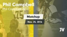 Matchup: Phil Campbell vs. JV 2016