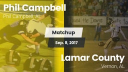 Matchup: Phil Campbell vs. Lamar County  2017