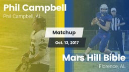 Matchup: Phil Campbell vs. Mars Hill Bible  2017