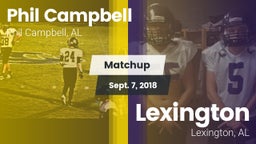 Matchup: Phil Campbell vs. Lexington  2018