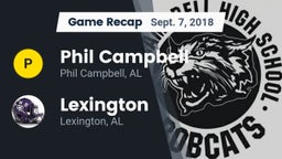 Recap: Phil Campbell  vs. Lexington  2018