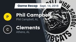 Recap: Phil Campbell  vs. Clements  2018