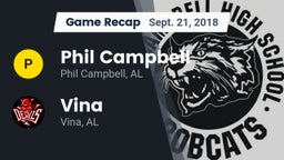 Recap: Phil Campbell  vs. Vina  2018