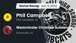 Recap: Phil Campbell  vs. Westminster Christian Academy 2018