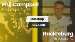 Matchup: Phil Campbell vs. Hackleburg  2018