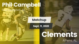 Matchup: Phil Campbell vs. Clements  2020