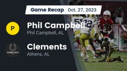 Recap: Phil Campbell  vs. Clements  2023