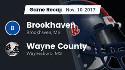 Recap: Brookhaven  vs. Wayne County  2017