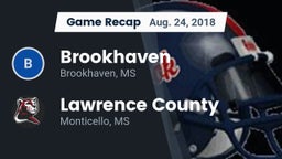 Recap: Brookhaven  vs. Lawrence County  2018