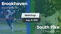 Matchup: Brookhaven High vs. South Pike  2018