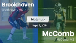 Matchup: Brookhaven High vs. McComb  2018