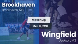 Matchup: Brookhaven High vs. Wingfield  2018