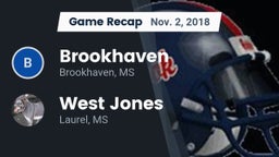 Recap: Brookhaven  vs. West Jones  2018