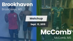 Matchup: Brookhaven High vs. McComb  2019