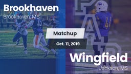 Matchup: Brookhaven High vs. Wingfield  2019