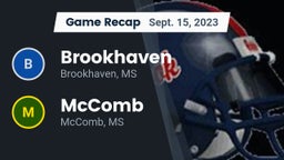 Recap: Brookhaven  vs. McComb  2023