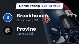 Recap: Brookhaven  vs. Provine  2023