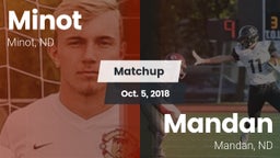 Matchup: Minot  vs. Mandan  2018