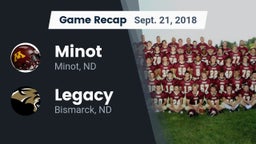 Recap: Minot  vs. Legacy  2018